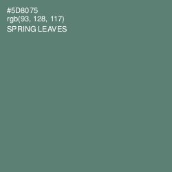 #5D8075 - Spring Leaves Color Image