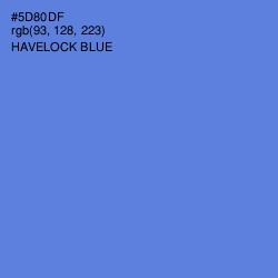 #5D80DF - Havelock Blue Color Image