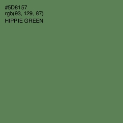 #5D8157 - Hippie Green Color Image