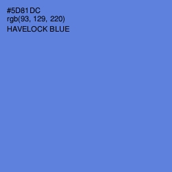 #5D81DC - Havelock Blue Color Image