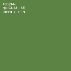 #5D8344 - Hippie Green Color Image