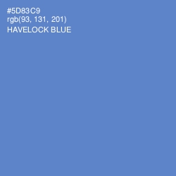 #5D83C9 - Havelock Blue Color Image