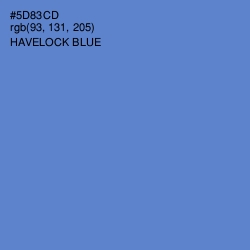 #5D83CD - Havelock Blue Color Image
