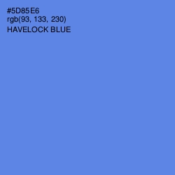 #5D85E6 - Havelock Blue Color Image