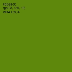 #5D880C - Vida Loca Color Image