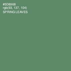 #5D8968 - Spring Leaves Color Image