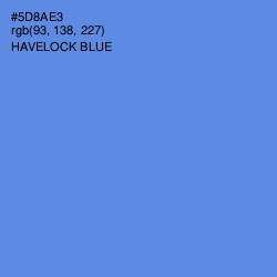 #5D8AE3 - Havelock Blue Color Image