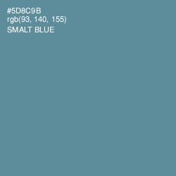 #5D8C9B - Smalt Blue Color Image