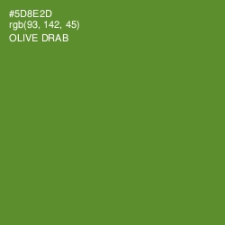#5D8E2D - Olive Drab Color Image
