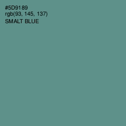 #5D9189 - Smalt Blue Color Image