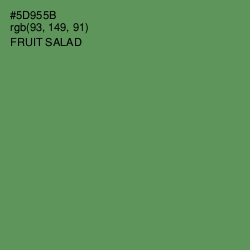 #5D955B - Fruit Salad Color Image