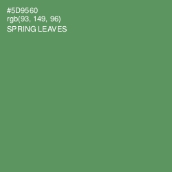 #5D9560 - Spring Leaves Color Image