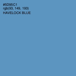 #5D95C1 - Havelock Blue Color Image