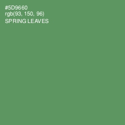 #5D9660 - Spring Leaves Color Image