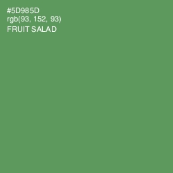 #5D985D - Fruit Salad Color Image