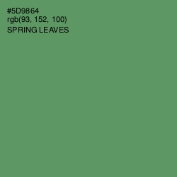 #5D9864 - Spring Leaves Color Image