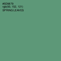 #5D9879 - Spring Leaves Color Image