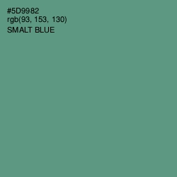 #5D9982 - Smalt Blue Color Image