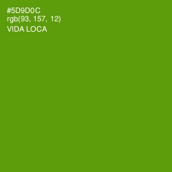 #5D9D0C - Vida Loca Color Image