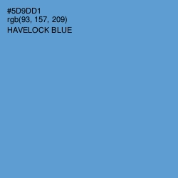 #5D9DD1 - Havelock Blue Color Image