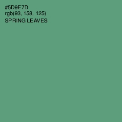 #5D9E7D - Spring Leaves Color Image