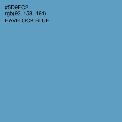 #5D9EC2 - Havelock Blue Color Image