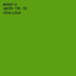 #5D9F13 - Vida Loca Color Image