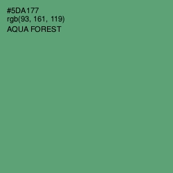 #5DA177 - Aqua Forest Color Image