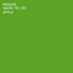 #5DA326 - Apple Color Image