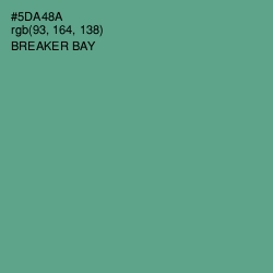 #5DA48A - Breaker Bay Color Image
