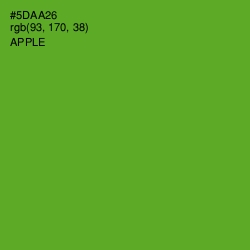 #5DAA26 - Apple Color Image