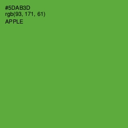 #5DAB3D - Apple Color Image