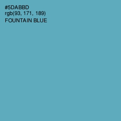 #5DABBD - Fountain Blue Color Image