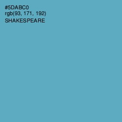 #5DABC0 - Shakespeare Color Image