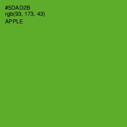 #5DAD2B - Apple Color Image