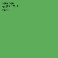 #5DAD5B - Fern Color Image