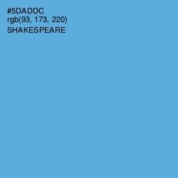 #5DADDC - Shakespeare Color Image