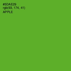 #5DAE29 - Apple Color Image