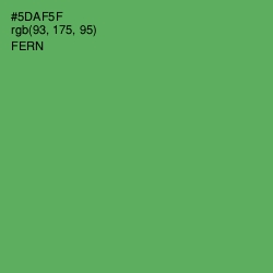 #5DAF5F - Fern Color Image