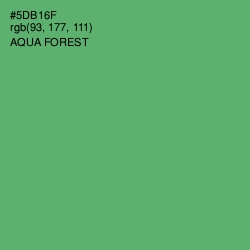 #5DB16F - Aqua Forest Color Image