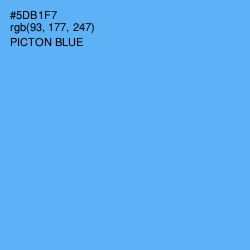 #5DB1F7 - Picton Blue Color Image