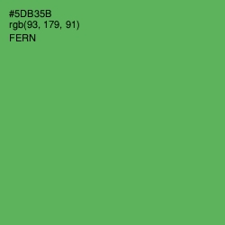 #5DB35B - Fern Color Image