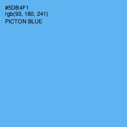 #5DB4F1 - Picton Blue Color Image