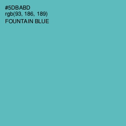 #5DBABD - Fountain Blue Color Image