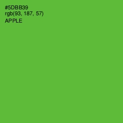 #5DBB39 - Apple Color Image