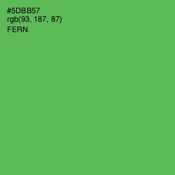 #5DBB57 - Fern Color Image