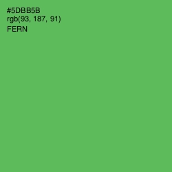 #5DBB5B - Fern Color Image