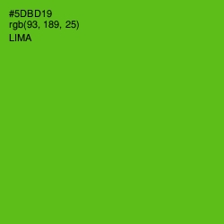 #5DBD19 - Lima Color Image