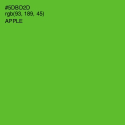 #5DBD2D - Apple Color Image