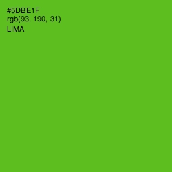 #5DBE1F - Lima Color Image